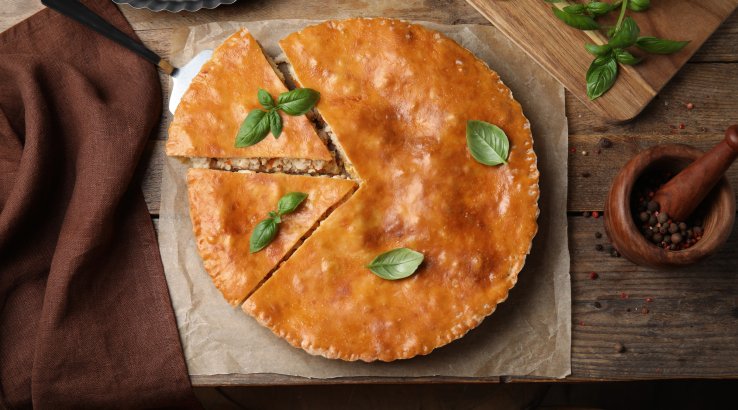 Заливний пиріг з сардинами