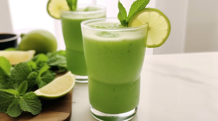 Коктейль з огірком та м'ятою