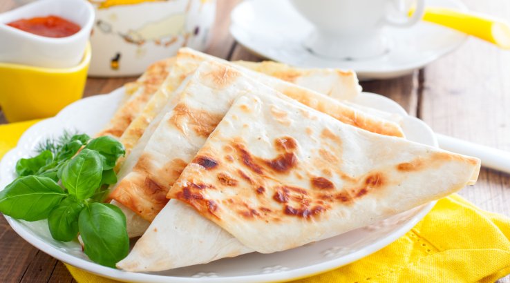 Лаваш с фаршем в яйце