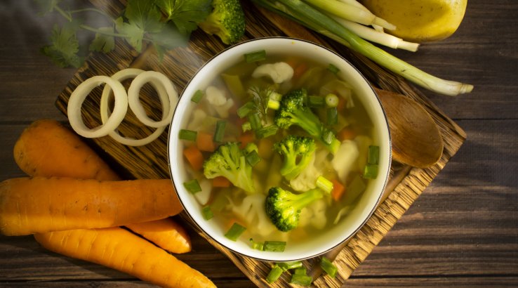 Суп із замороженими овочами