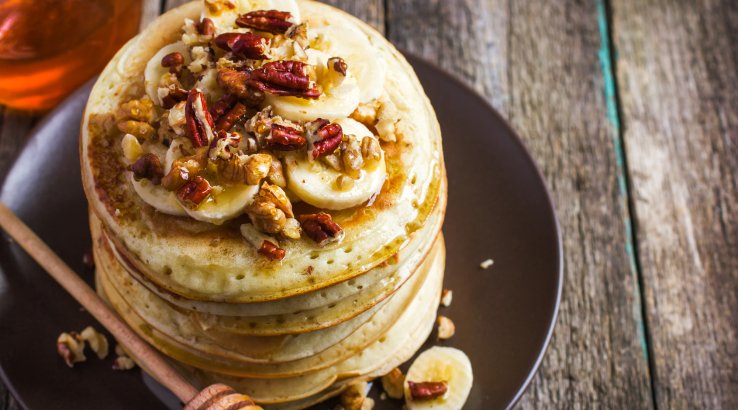 Оладки з вівсянки і банана