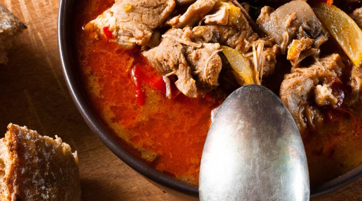 Солянка по-мегрельськи з яловичиною