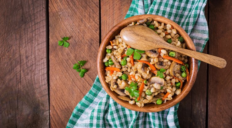 Перловка з грибами