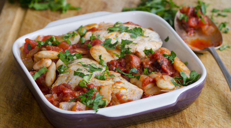 Курятина з квасолею у мультиварці