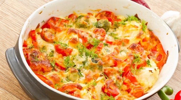 Овочі під сиром