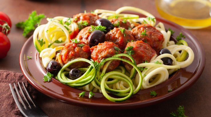 Спагеті з фрикадельками