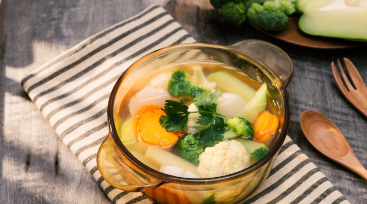 Суп на тушонці з овочами