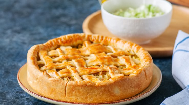 Пісний капустяний пиріг