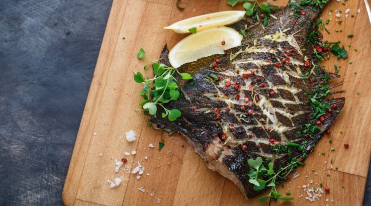 Рецепт камбали з лимоном