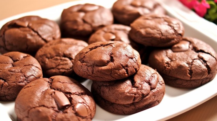 шоколадне печиво з п’янкою начинкою