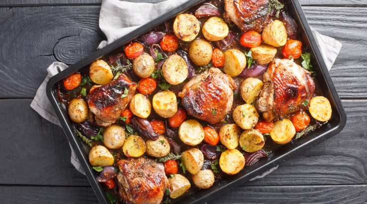 Курятина з овочами