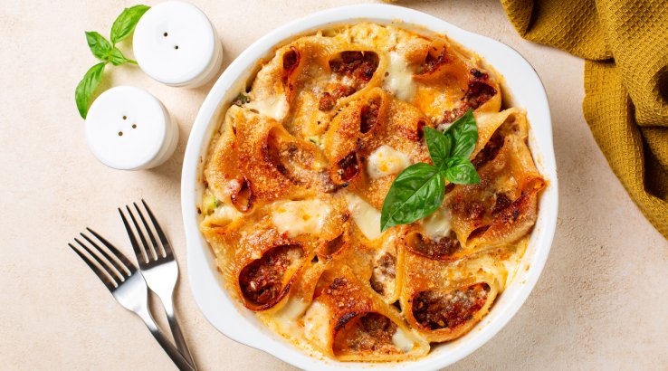 Фаршированная паста лумакони — оригинальный рецепт макарон