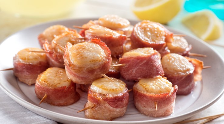 Рыба в беконе