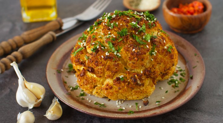 Запечена фарширована цвітна капуста