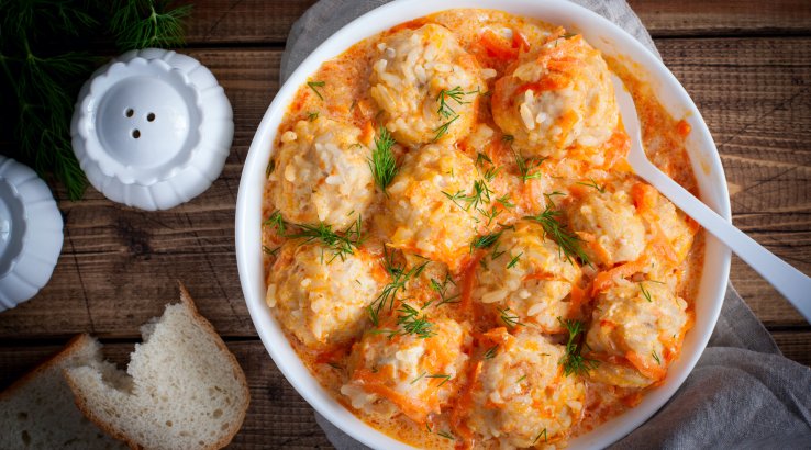 рисові "їжачки" у томаті