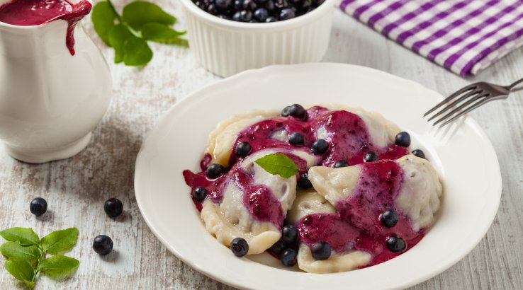 Чорничні вареники