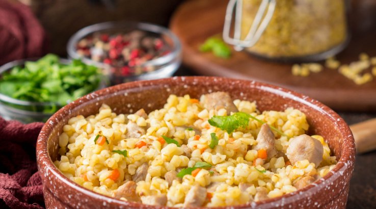 Дорадо з булгуром