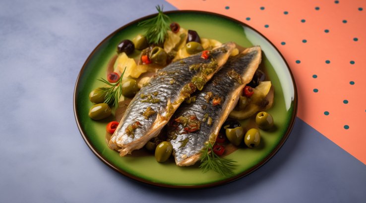 Запечена скумбрія з пікантною сальсою