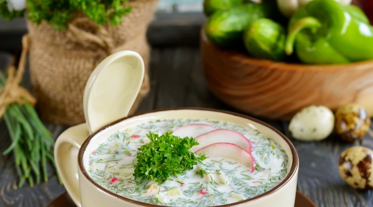 Окрошка з горіхами