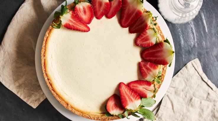 Чизкейк з полуницею