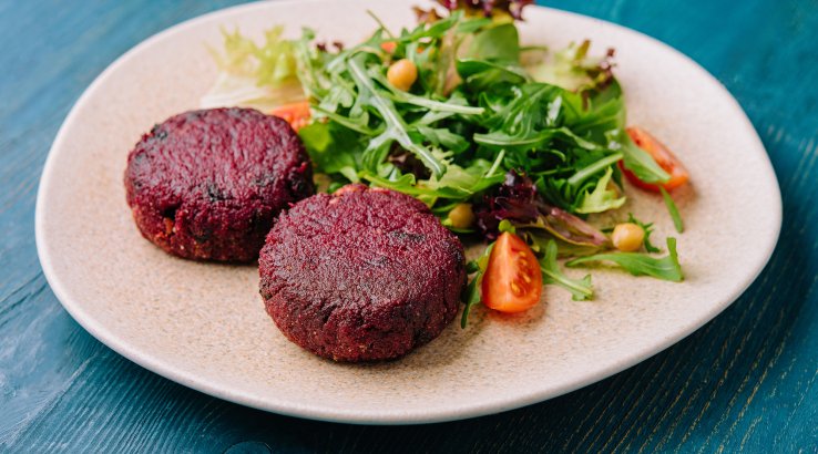 Котлети з квасолі та буряка