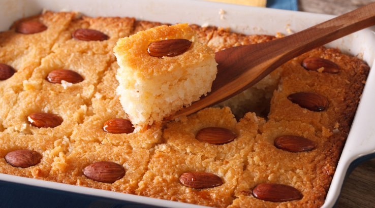 Басбуса з мигдалем рецепт