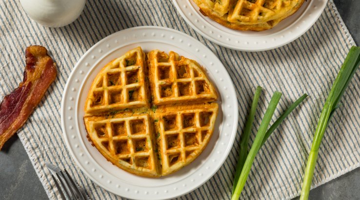 вафлі з шинкою