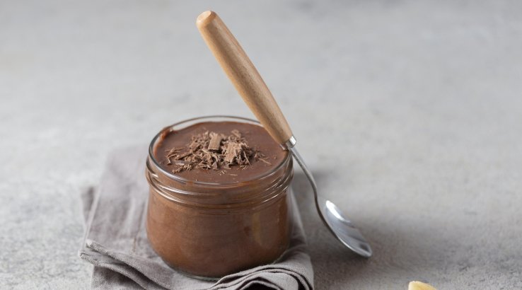 Шоколадний пудинг з хурмою рецепт