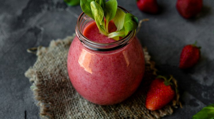 Полуничний кисіль