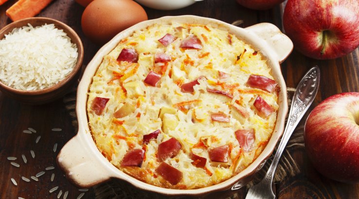 Рисово-яблучний пиріг