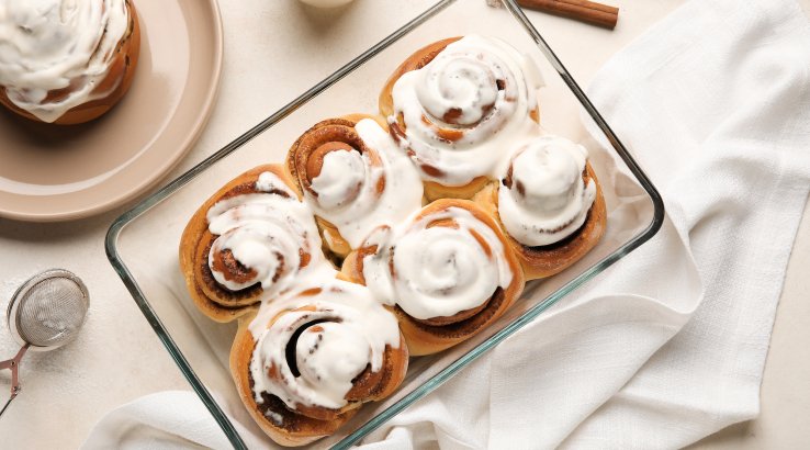 Гарбузові сінабони з глазур'ю