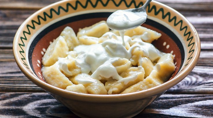 Ліниві картполяні вареники