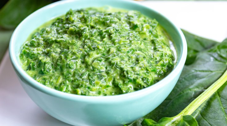 шпинатна паста із сиром