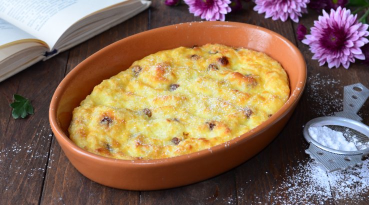 Рисова запіканка з фруктами