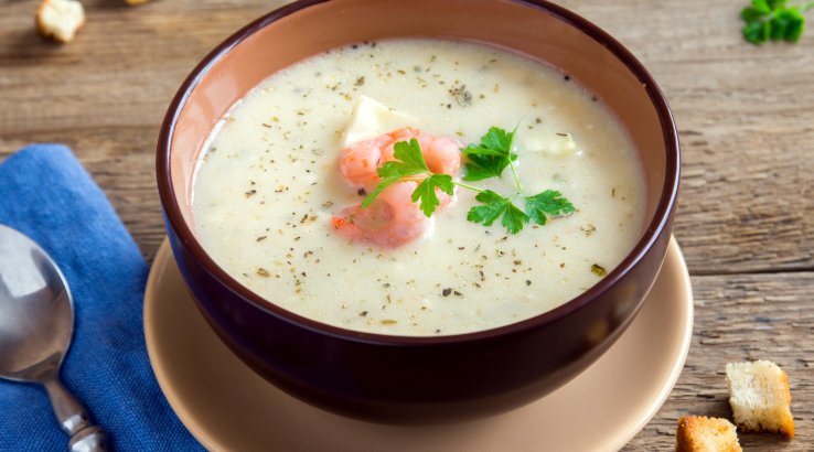 суп з м'ясом криля