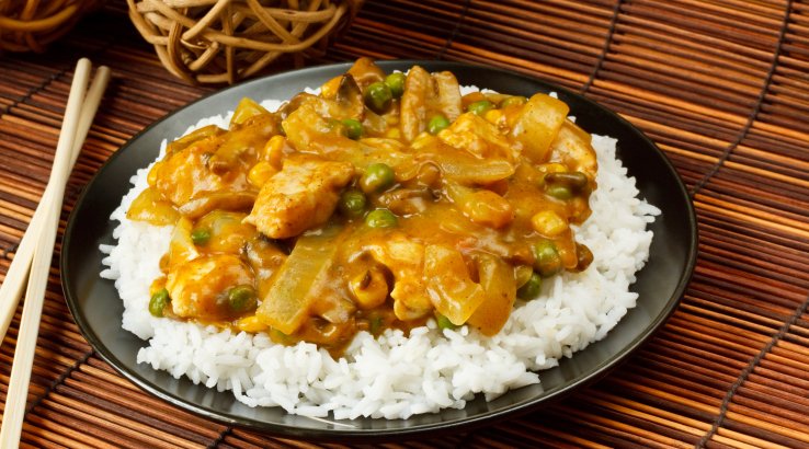 Курка карі з рисом