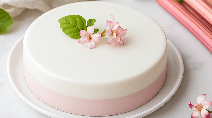 Чизкейк з ревенем