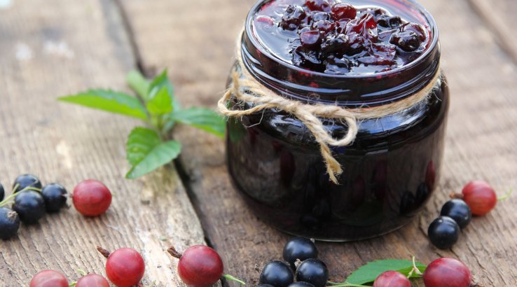 Джем з аґрусу та смородини