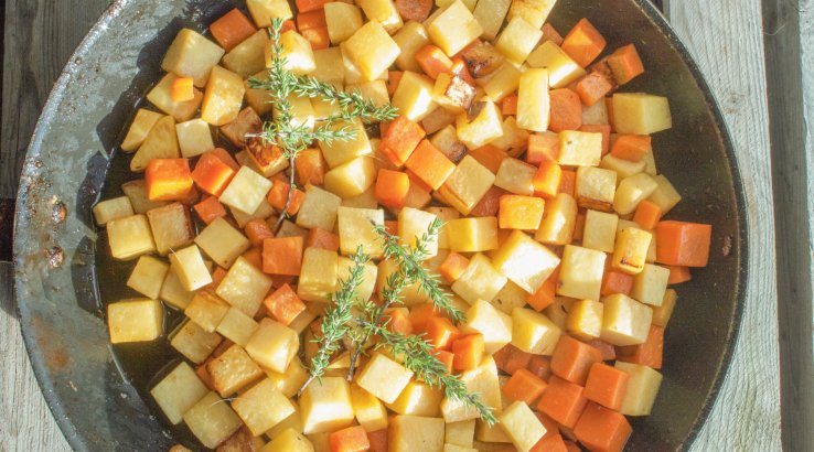 Пісне рагу з гарбузом і ріпою