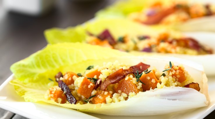 Кускусовий салат із печеним гарбузом