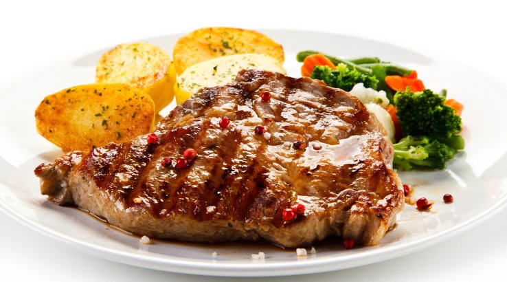 Стейк на грилі