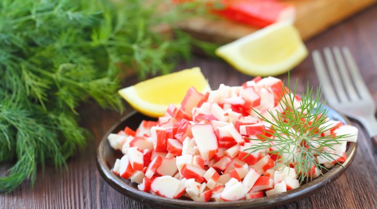 Салат з крабовими паличками