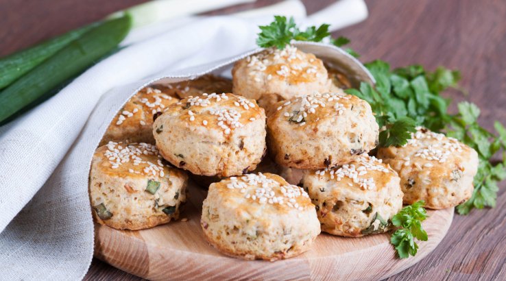 Домашнэ печиво з зеленою цибулею