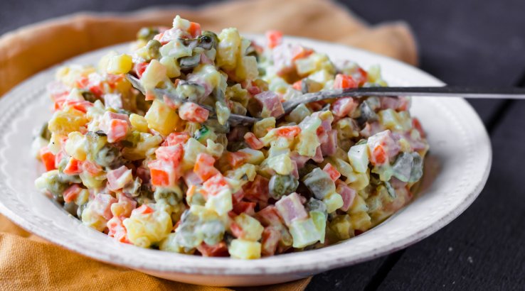 Салат "Олів'є" з бужениною