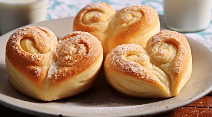 Дріжджові плюшки на кефірі з горіхами