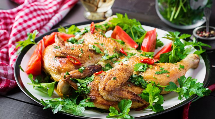 Курчата з гарбузом