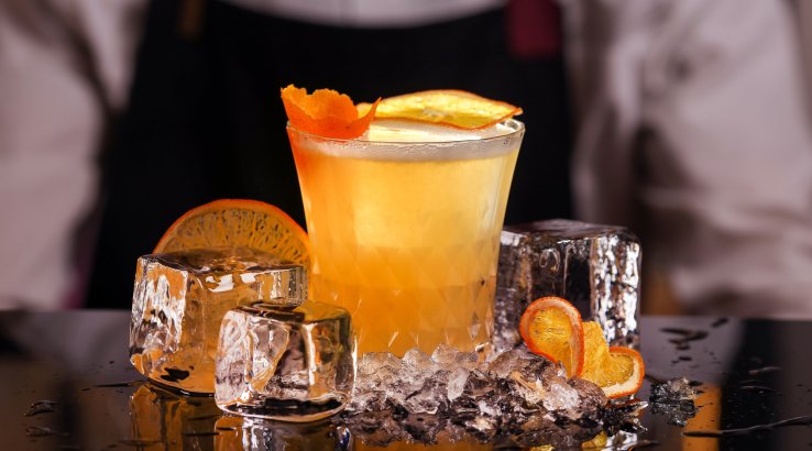 Коктейль виски-сауэр