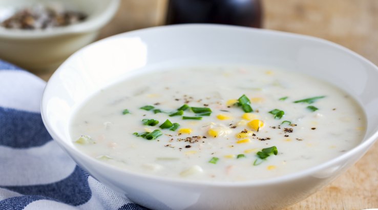 Кукурудзяний суп з тунцем