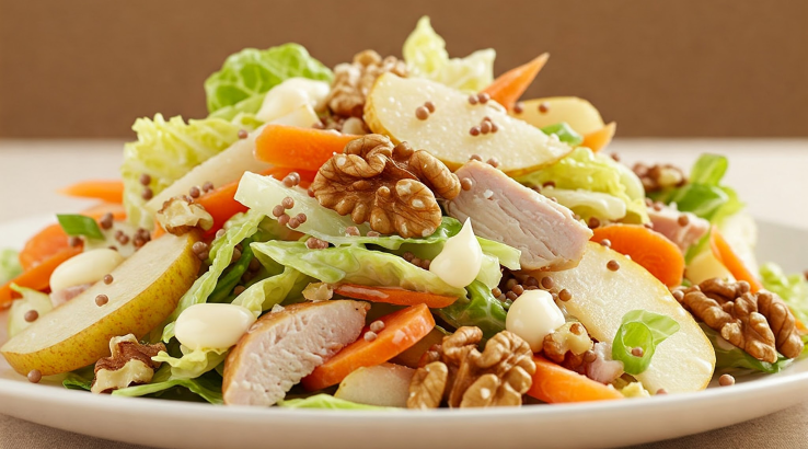 Салат з пекінською капустою і грушею