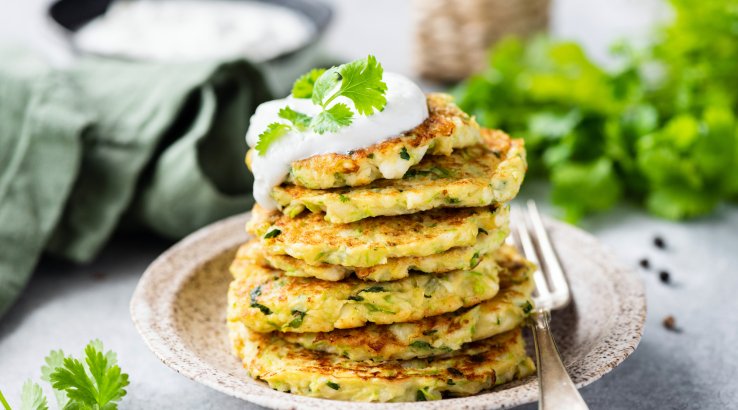 Картофельные оладьи с сельдереем